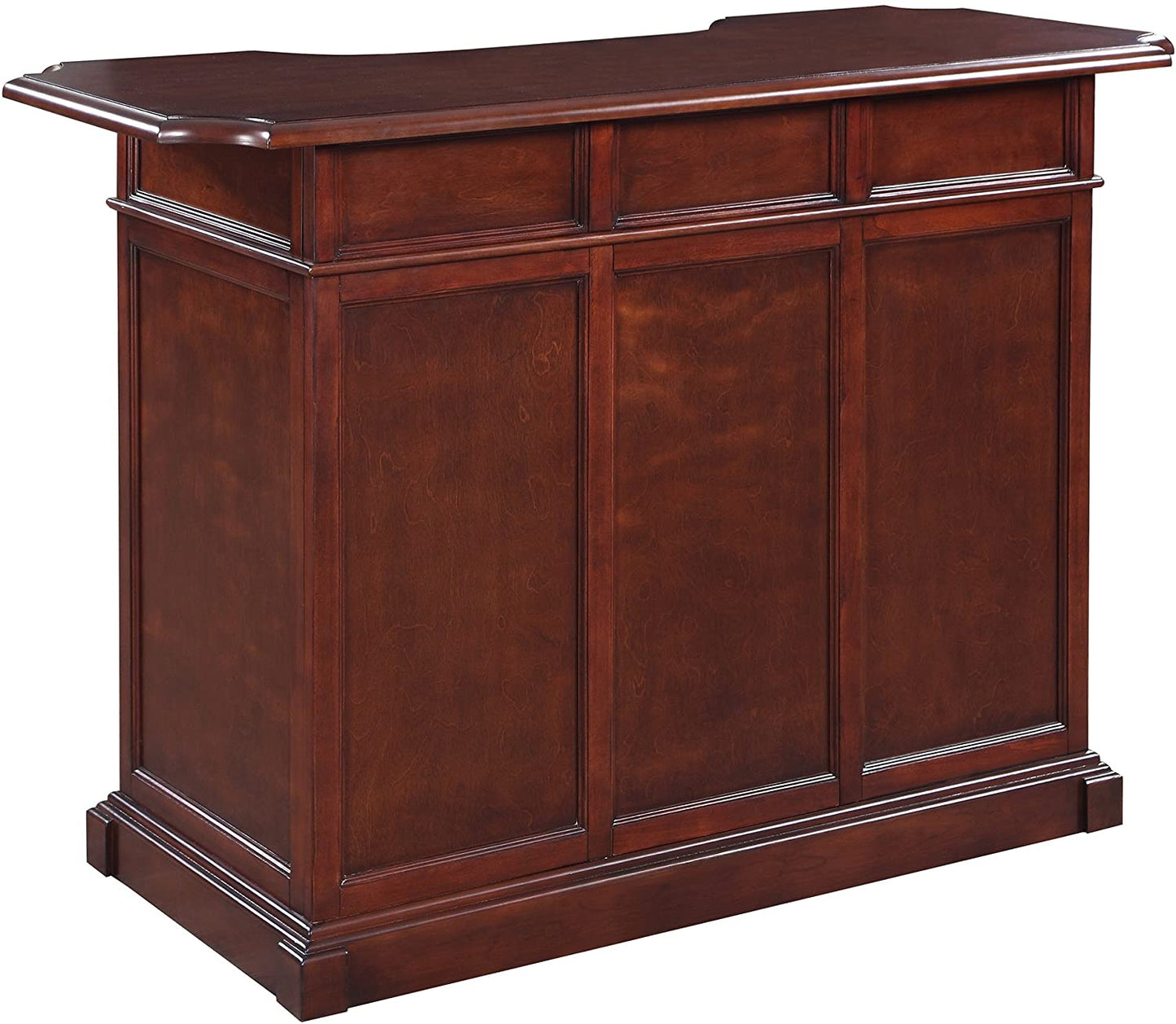 Bar Cabinet: Mahogany Home bar Set with Storage