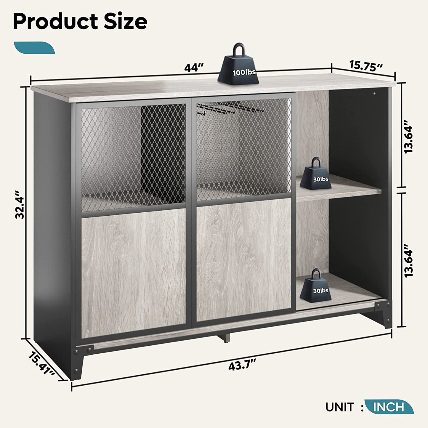 Bar Cabinet: Sliding Mesh Door Barn Liquor Cabinet