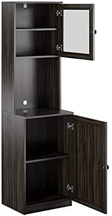 Bar Cabinet: Tall Bar Cabinet in Espresso