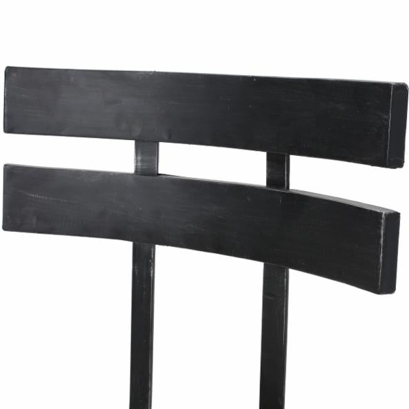 Bar Chair: Black Brush Bar Stool