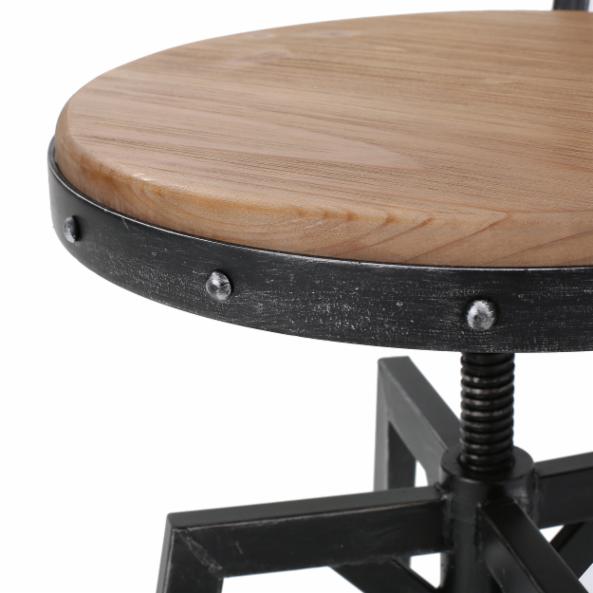 Bar Chair: Black Brush Bar Stool