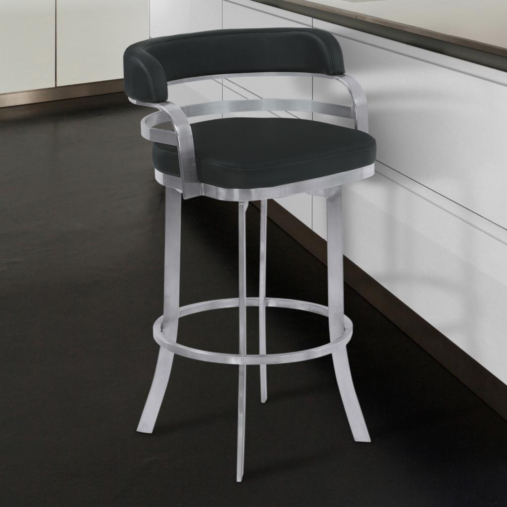 Bar Chairs: 26 in. Counter Height Metal Swivel Bar Stool