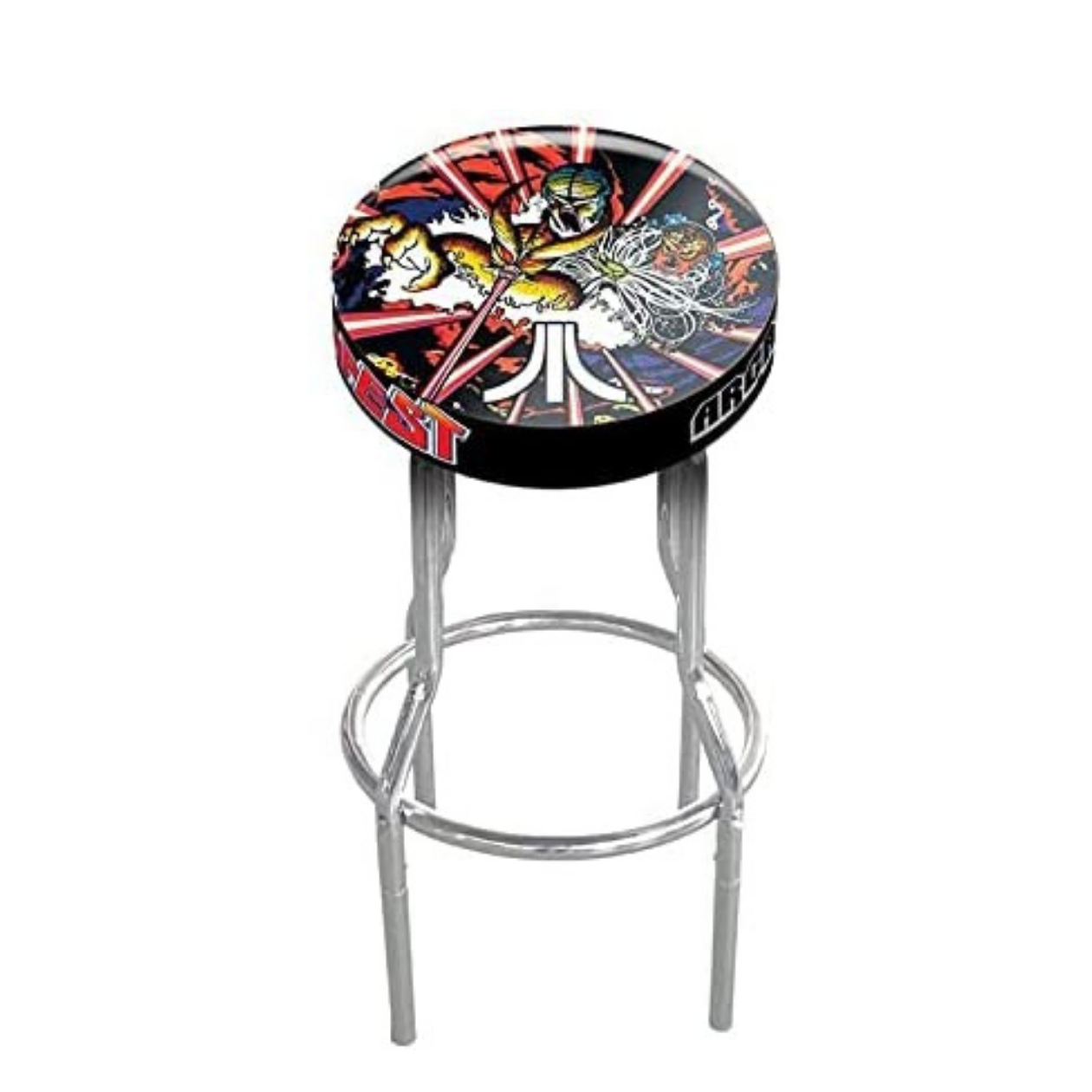 Bar Stool Adjustable Height 21.5 inches to 29.5 inches (Atari Tempest)