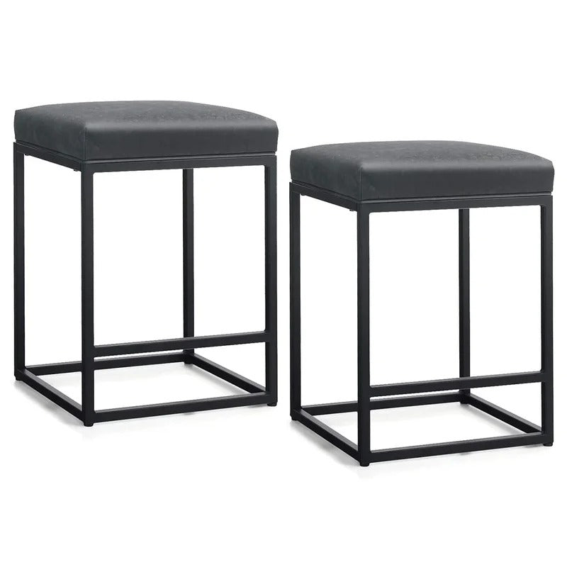 Bar Stool Kitchen CountBar Stool Kitchen Counter Backless Industrial Stool Modern-2er Backless Industrial Stool Modern