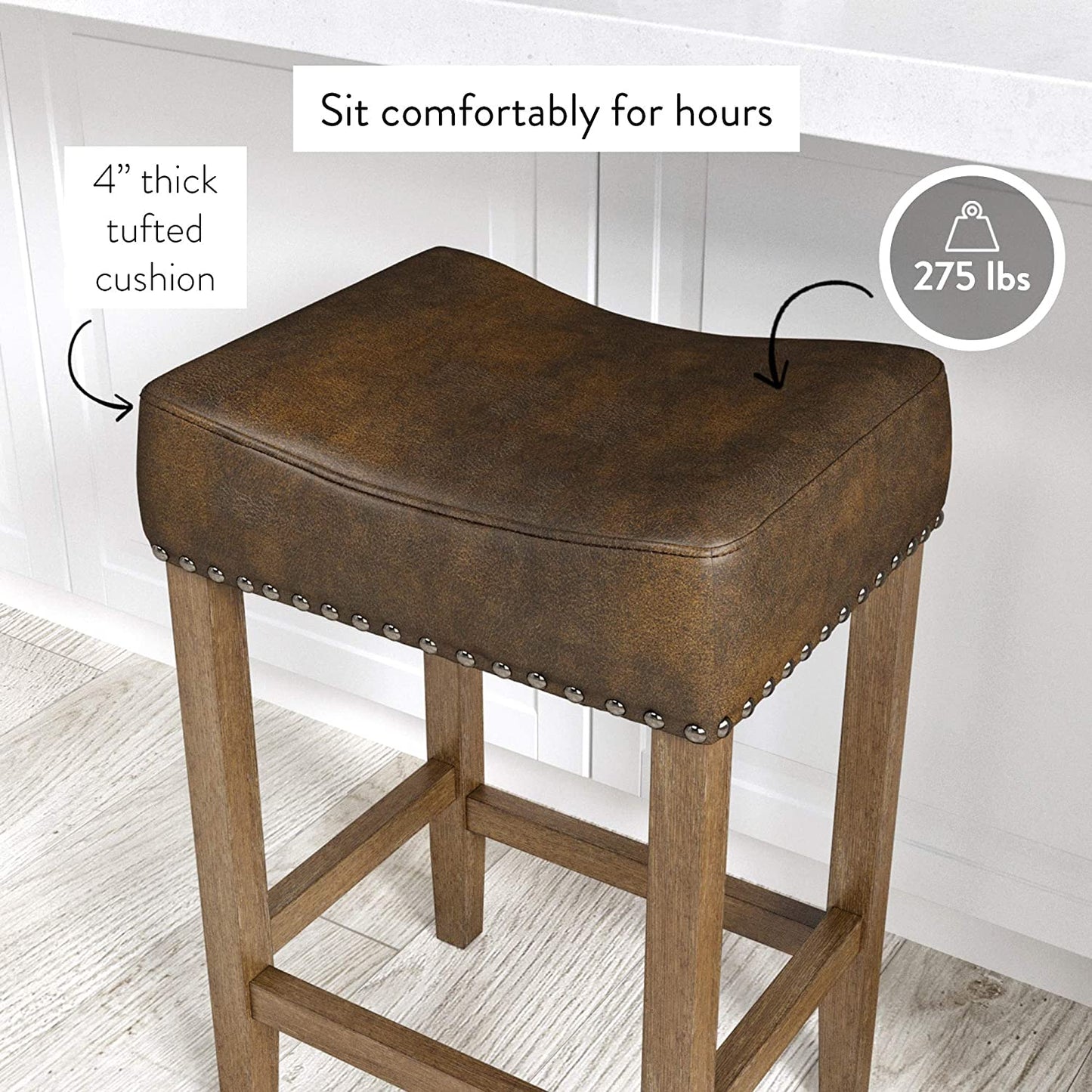 Bar Stool : Kitchen Counter Bar Stool 24"