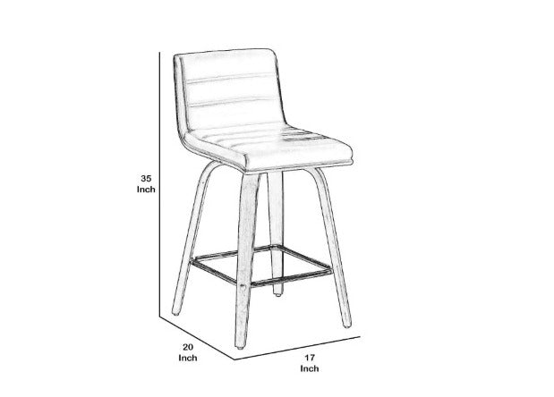 Bar Stool Kitchen and Dining , 26 Brown Walnut