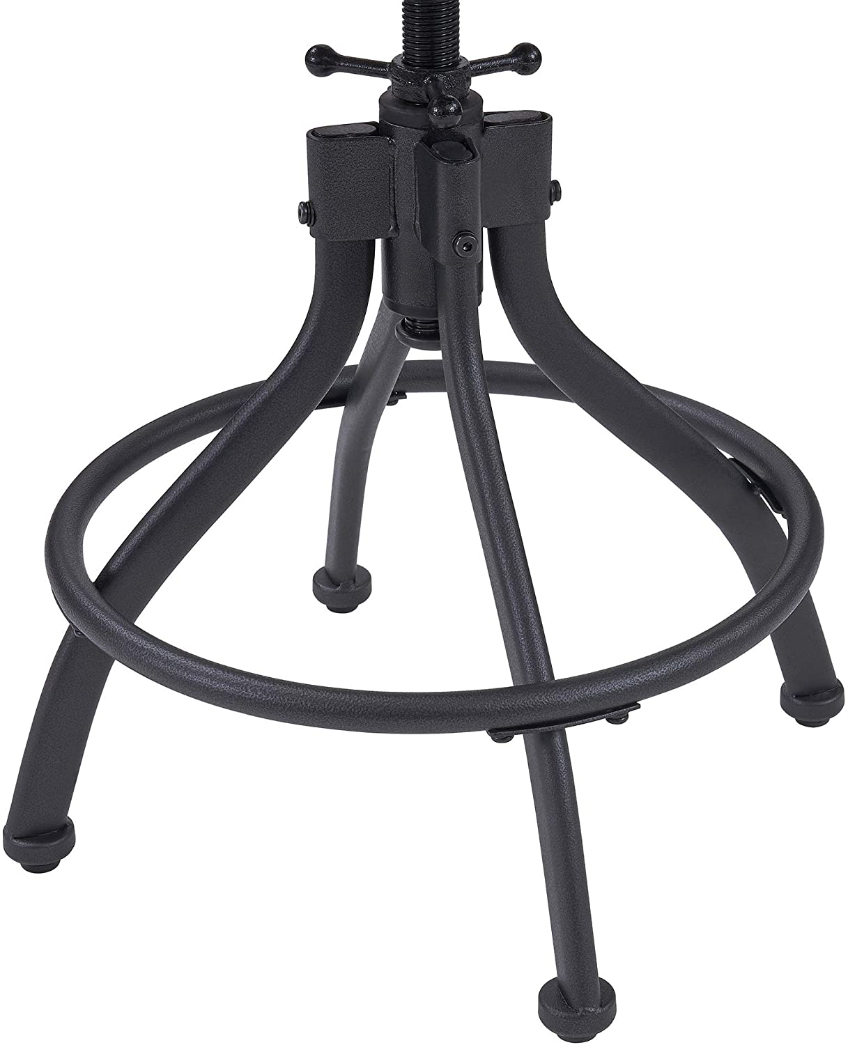 Bar Stool: Metal Bar Stools for Kitchen Dining Counter,Rustic Brown