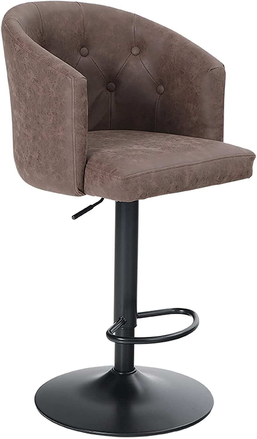 Bar Stool Padded Back and Chromed Metal Base