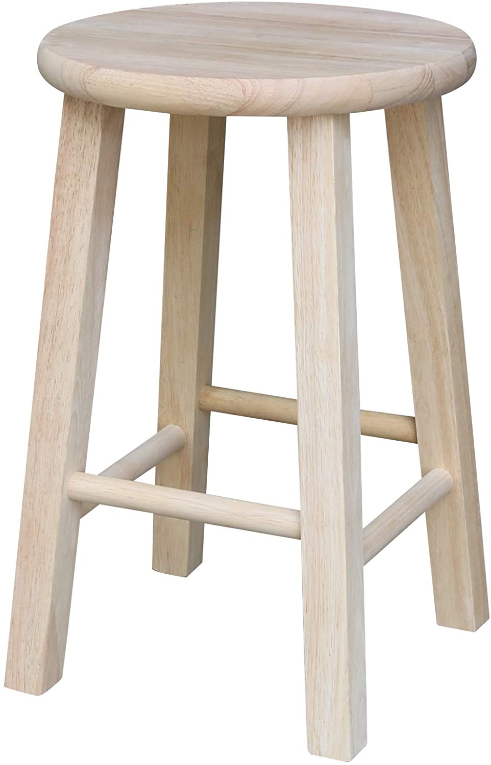 Bar Stool Round Top Stool, Unfinished