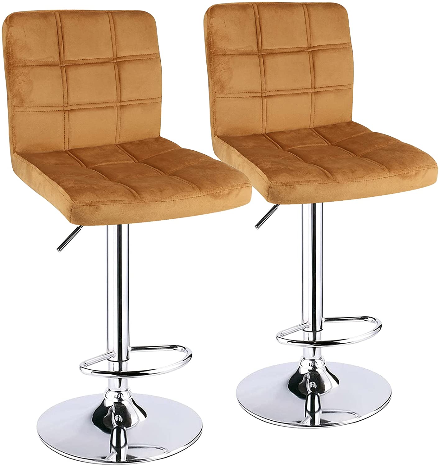 Bar Stool: Set of 2,Counter Height Swivel Stool by Leopard