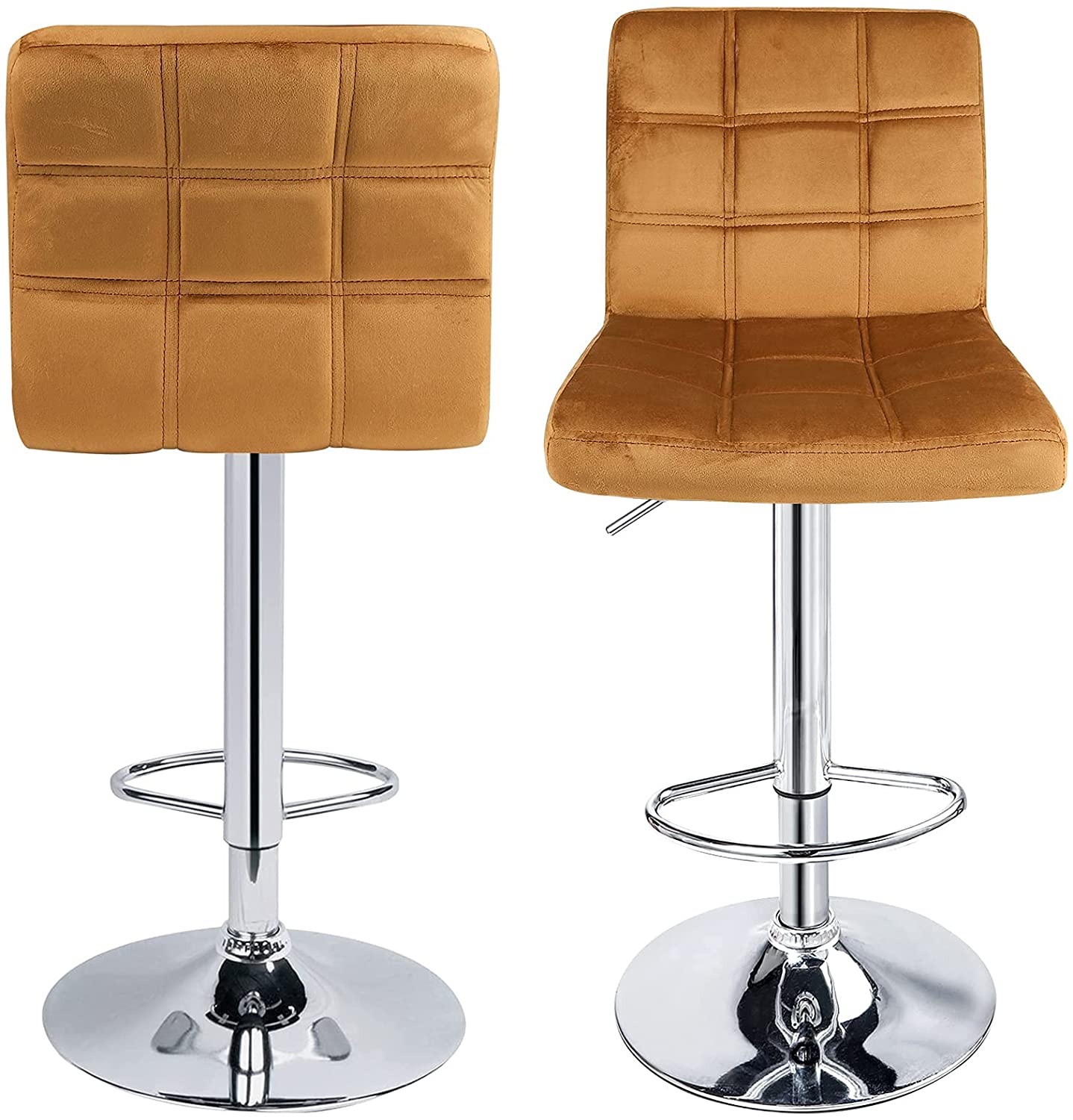 Bar Stool: Set of 2,Counter Height Swivel Stool by Leopard