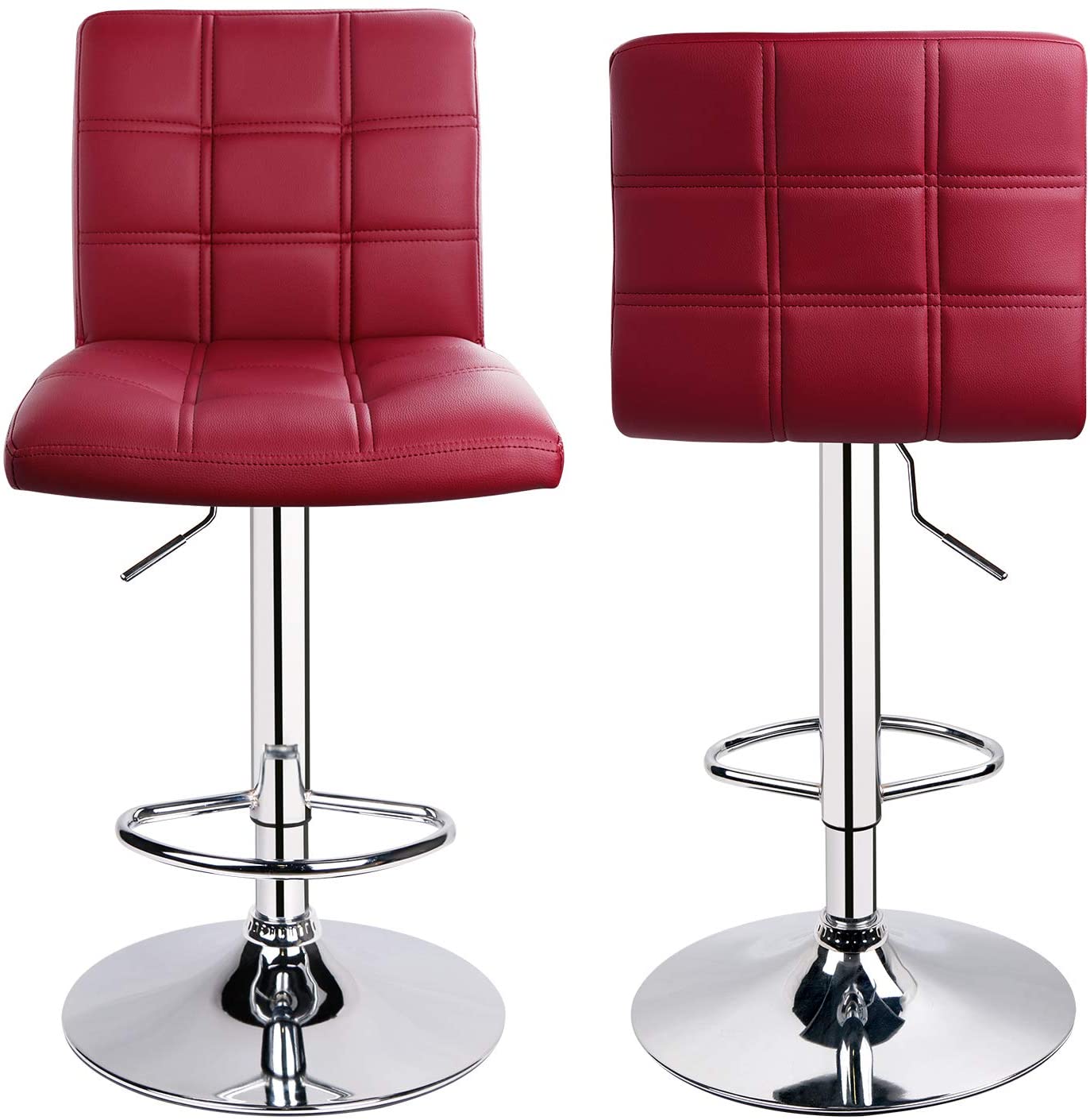 Bar Stool: Set of 2,Counter Height Swivel Stool by Leopard