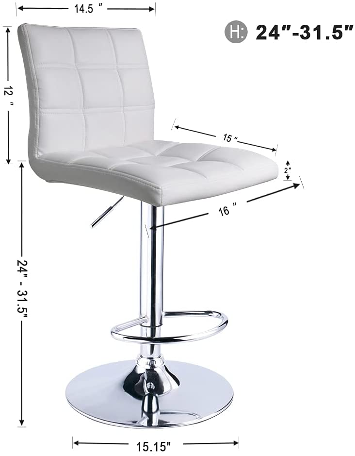 Bar Stool: Set of 2,Counter Height Swivel Stool by Leopard