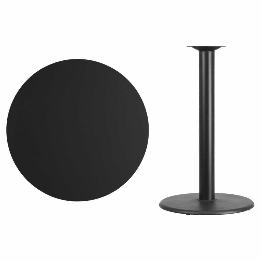Bar Table: 36 in. Round Laminate Bar Height Pub Table