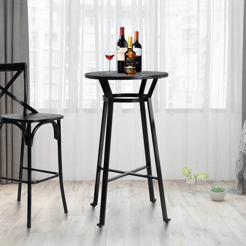 Bar Table: Bar Height 23.62'' Iron Pub Table