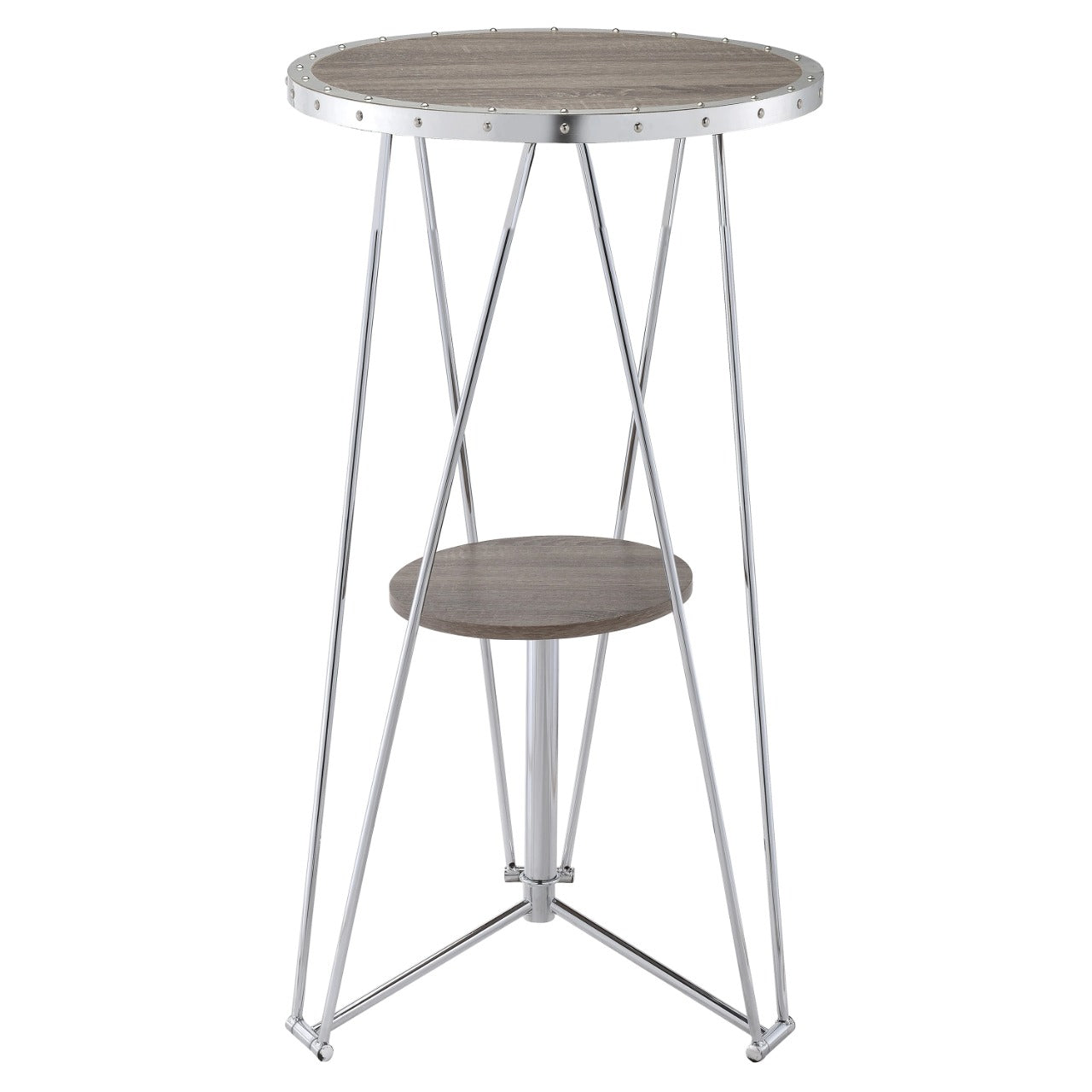 Bar Table: Bar Height 24'' Trestle Pub Table