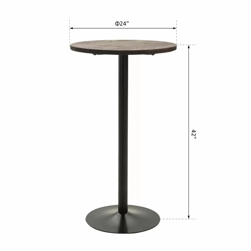 Bar Table: Bar Height 24'' Pedestal Pub Table