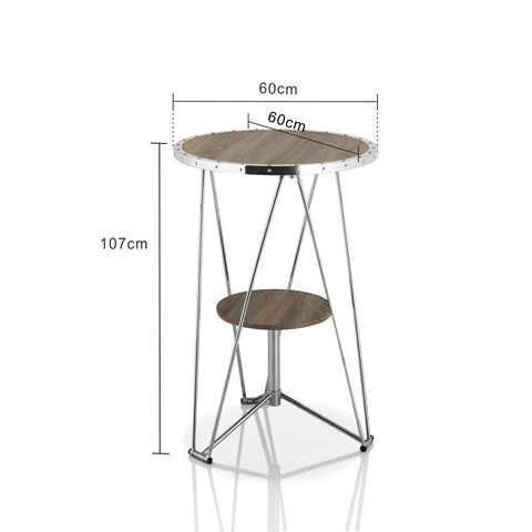 Bar Table: Bar Height 24'' Trestle Pub Table