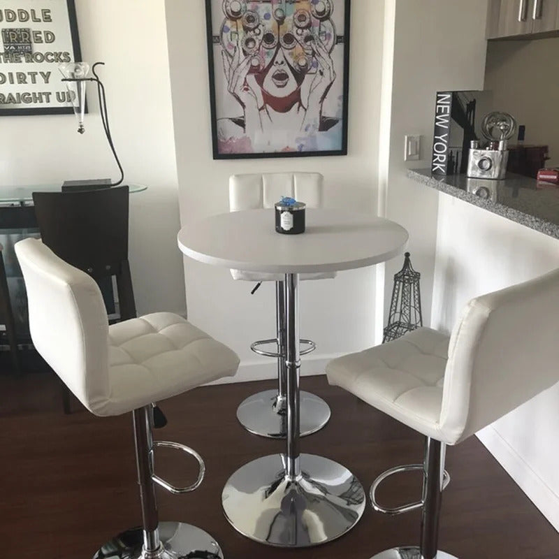 Bar Table: Counter Height 23.6'' Round Dining Table