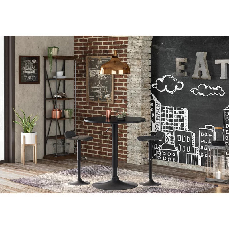 Bar Table: Counter Height 24'' Pedestal Pub Table