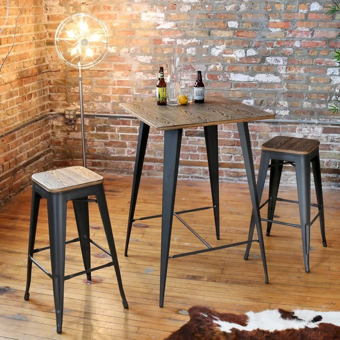 Bar Table Set: 2 Person Bar Height Dining Set