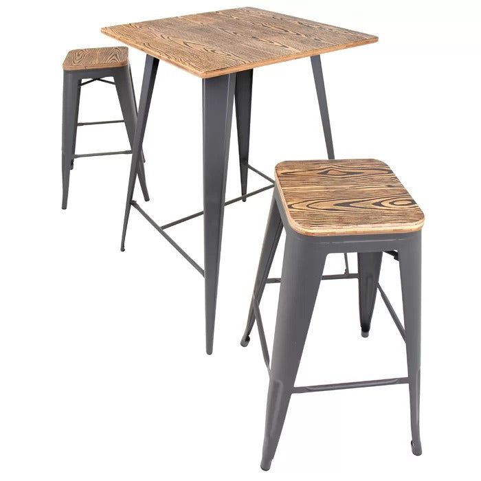 Bar Table Set: 2 Person Bar Height Dining Set