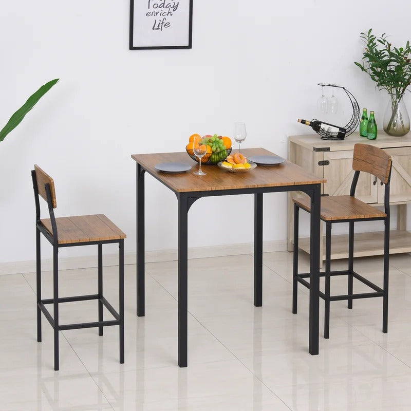 Bar Table Set: 2 Seater Counter Height Pub Set