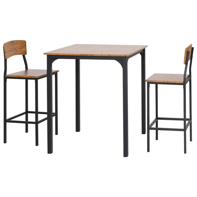 Bar Table Set: 2 Seater Counter Height Pub Set