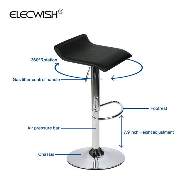 Bar Table Set: 3-Piece Adjustable Height Pub Set