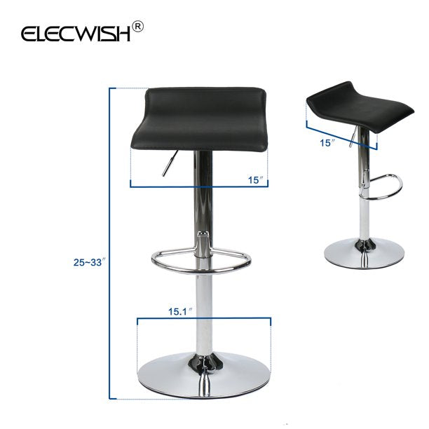 Bar Table Set: 3-Piece Adjustable Height Pub Set