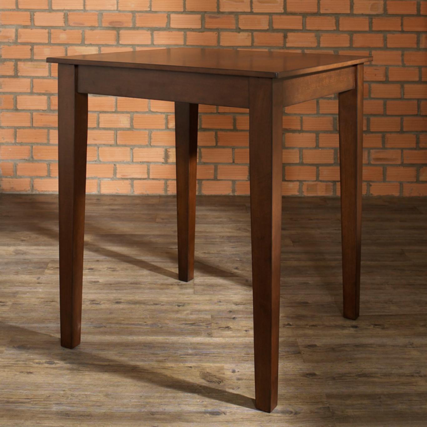 Bar Table Set: 3-Piece Pub Dining Set with Tapered Leg