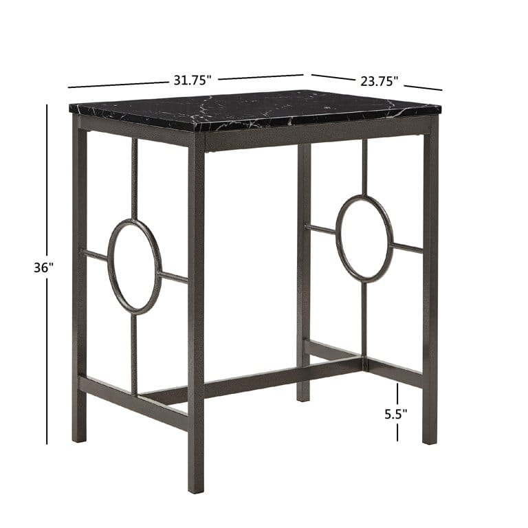 Bar Table Set: 3 Piece Counter Height Pub Table Set