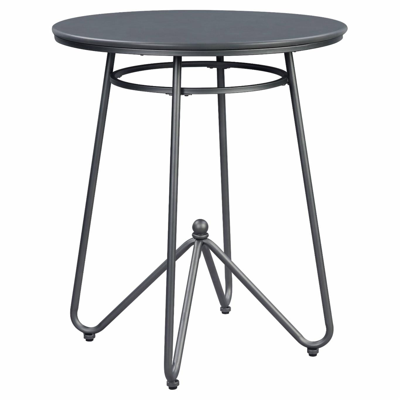 Bar Table Set: 3 Piece Industrial Counter Height Pub Table Set