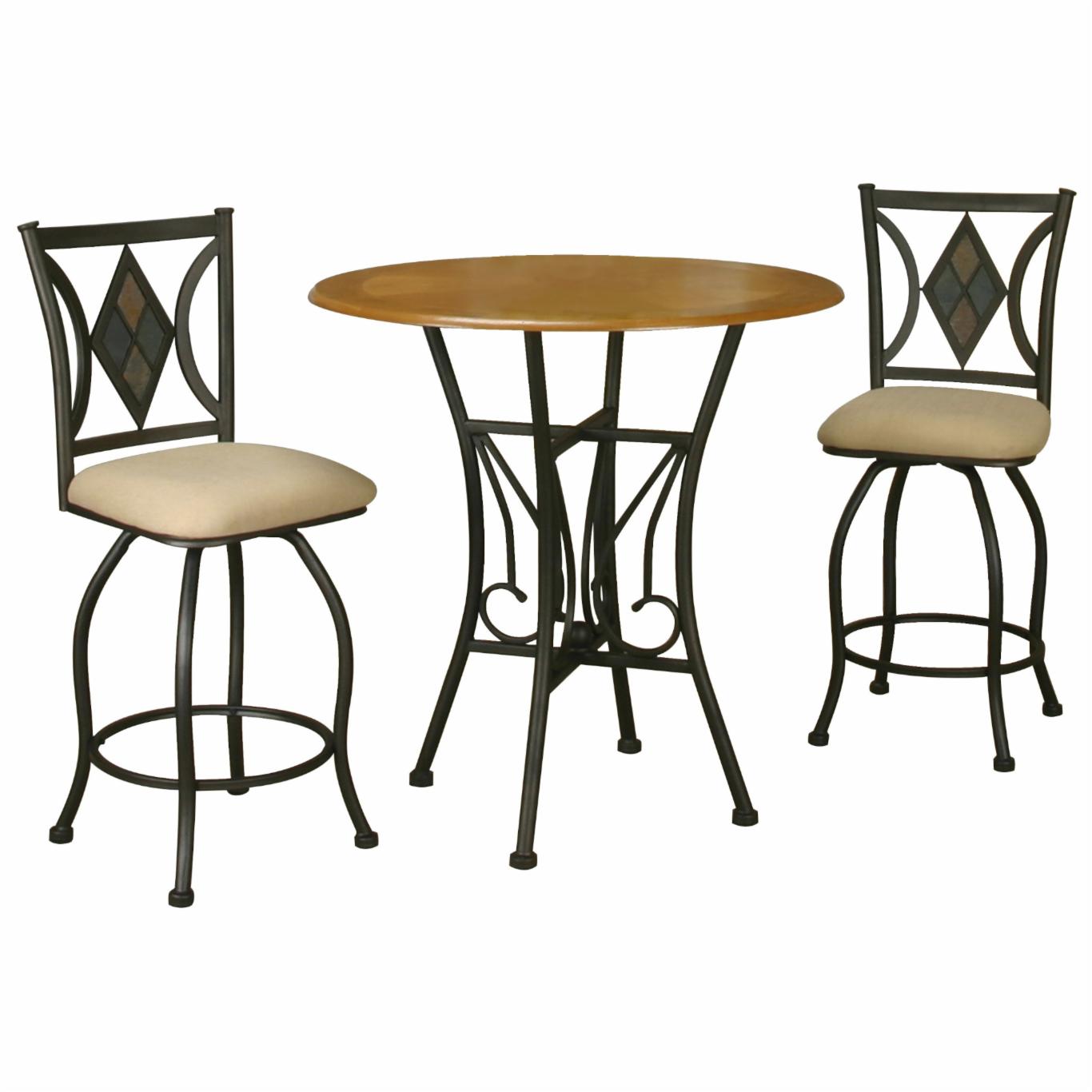Bar Table Set: 3 Piece Pub Table Set