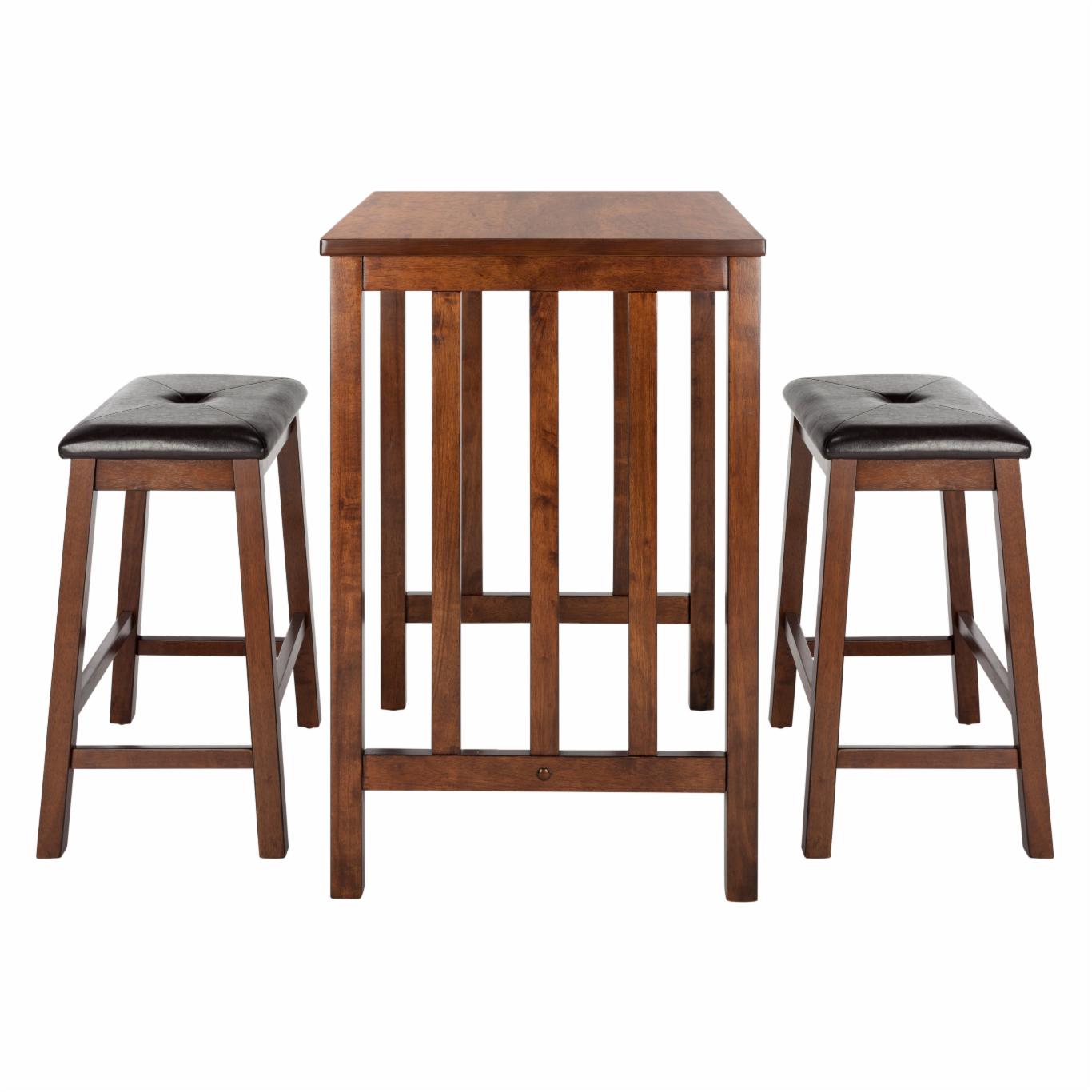 Bar Table Set: 3 Piece Pub Table Set