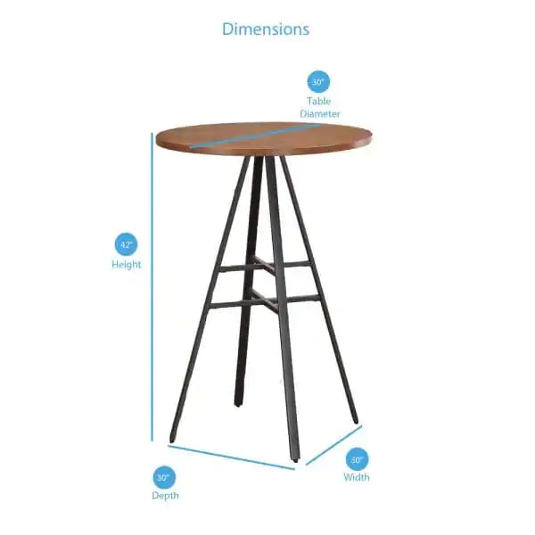 Bar Table Set: 3 Piece Pub Table Set