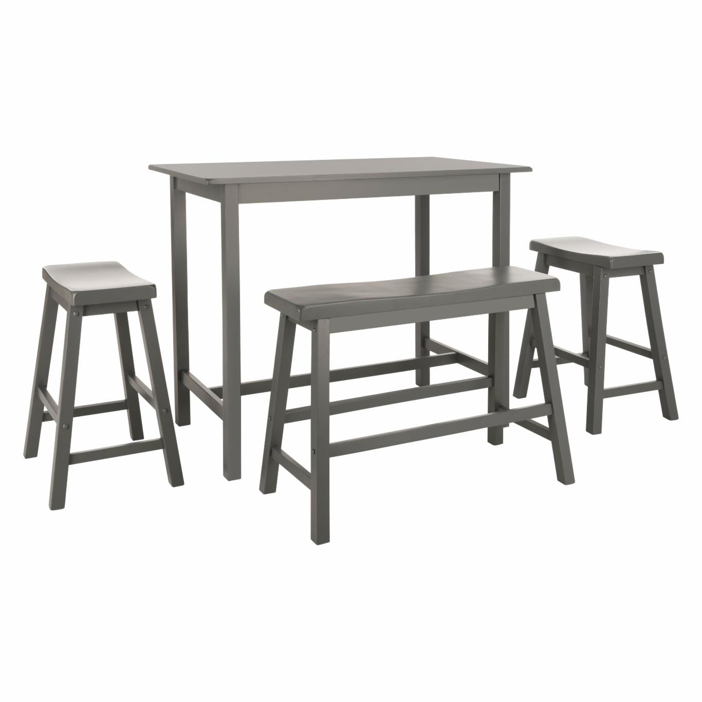 Bar Table Set: 4 Piece Pub Table Set