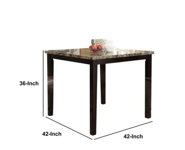 Bar Table Set Bar Height Table with Two Chairs Pub Set