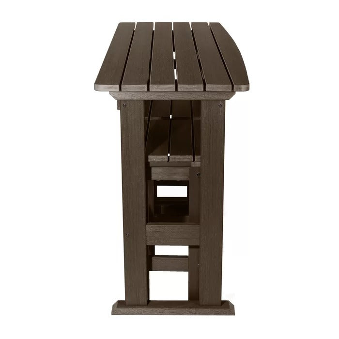 Bar Table Set: Wooden 3 Piece Bar Table Set