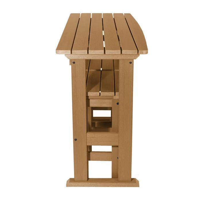 Bar Table Set: Wooden 3 Piece Bar Table Set