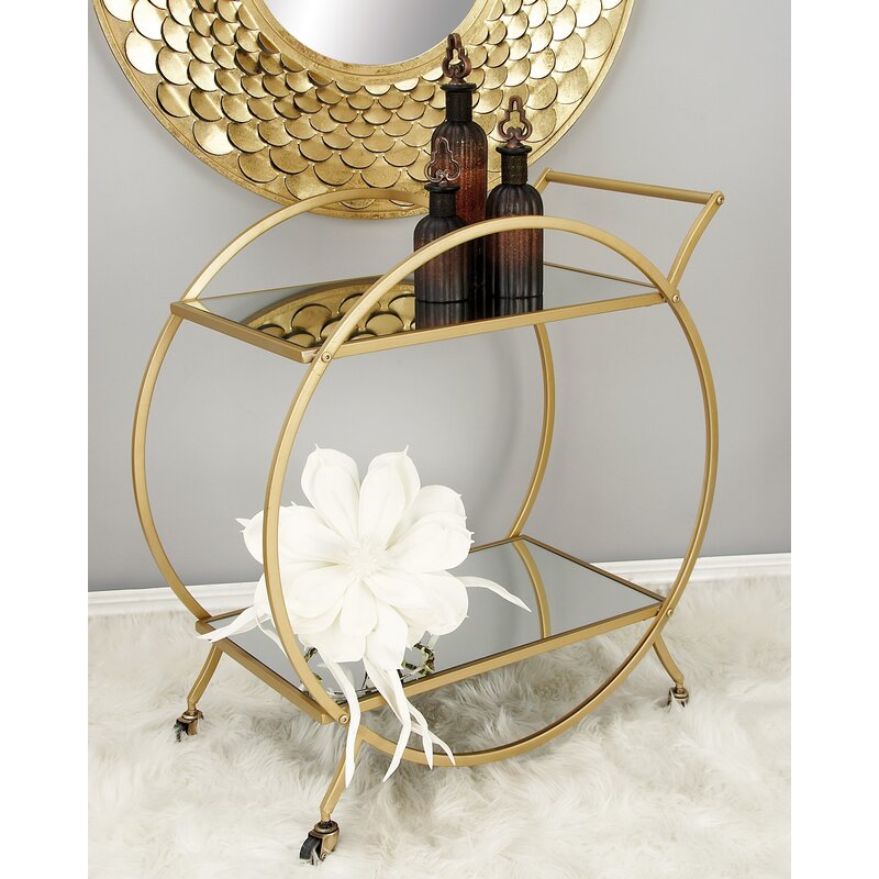 Bar Trolley : Eric Round Silver Bar Trolley