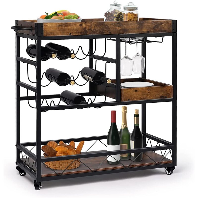 Bar Trolley : Large Bar Serving Trolley