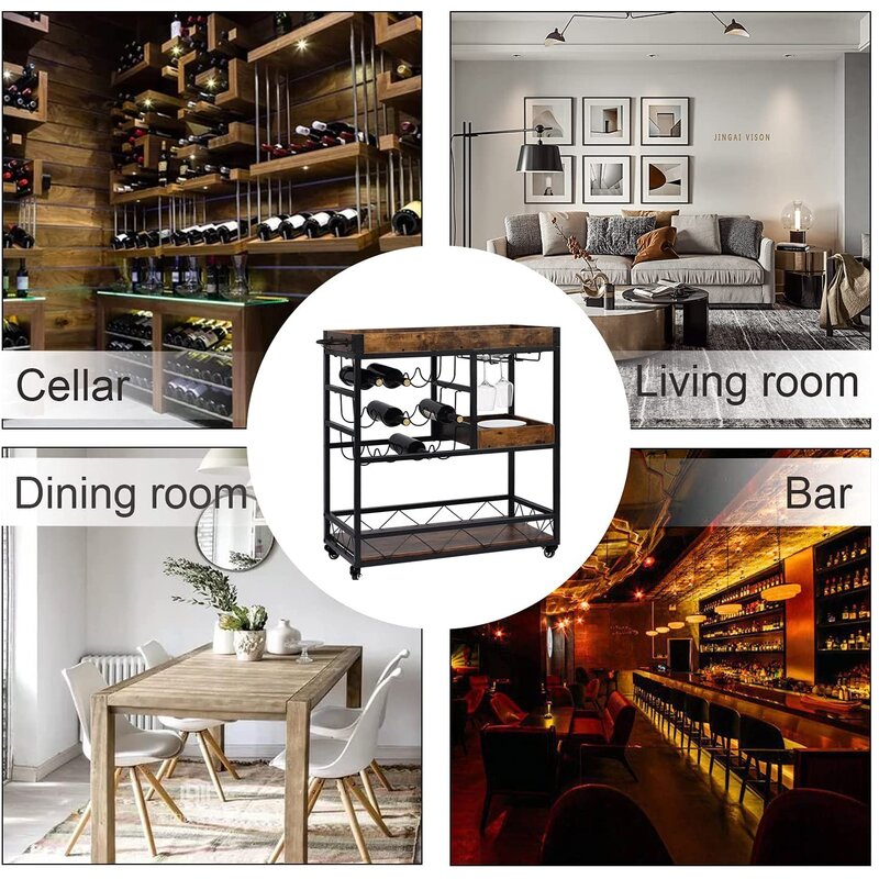 Bar Trolley : Large Bar Serving Trolley