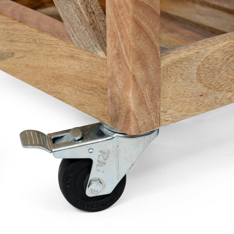 Bar Trolley : Mango Wood Trolley Bar Trolley