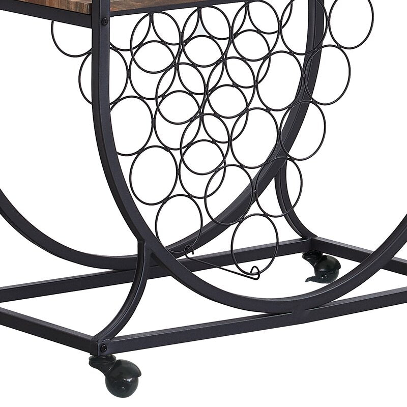 Bar Trolley : Modern Rustic Style Bar Trolley