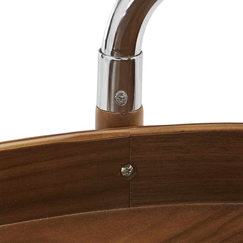 Bar Trolley : Oval Wooden Bar Trolley
