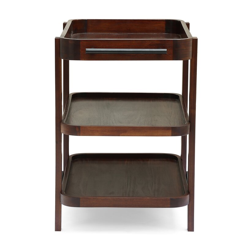 Bar Trolley : Rectangular Brown Bar Trolley