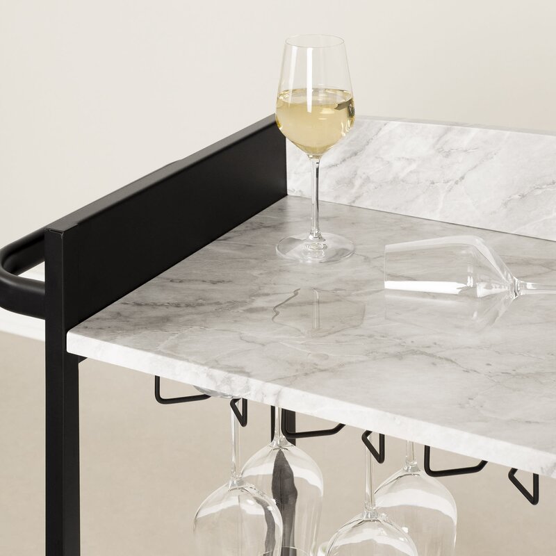 Bar Trolley : Rectangular Iron Bar Trolley