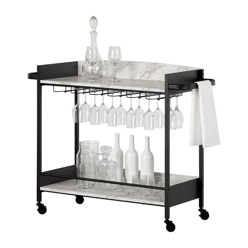 Bar Trolley : Rectangular Iron Bar Trolley