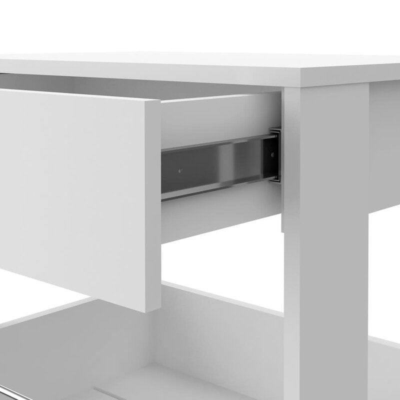 Bar Trolley: Rectangular White Bar Trolley